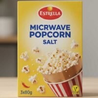 ESTRELLA MICROWAVE POPCORN SALT 3X80G